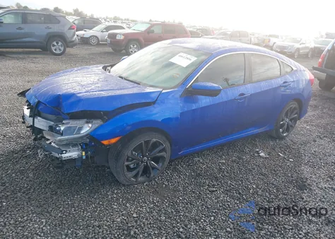 2019 Honda Civic Sport из США, поврежденный, VIN 19XFC2F89KE209984
